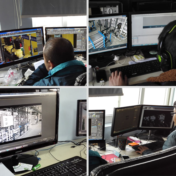 與三和環保集團相關領導進行技術溝通